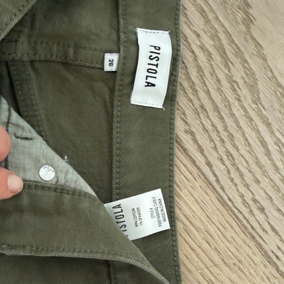 pistola Olive Utility Wide-Leg Trousers - Picture 3 of 6